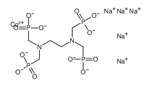 pentasodium hydrogen [[[ethylenebis[nitrilobis(methylene)]]tetrakis[phosphonato]](8-)-N,N',O,O'',O'''',O'''''']cobaltate(6-)结构式
