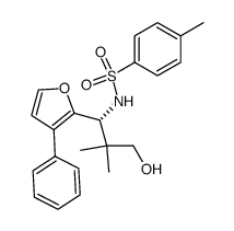 (R)-N-[3-hydroxy-2,2-dimethyl-(3-phenyl-furan-2-yl)-propyl]-4-methyl-benzenesulfonamide Structure