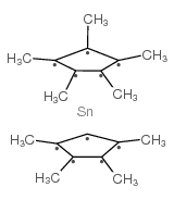 BIS(PENTAMETHYLCYCLOPENTADIENYL)TIN结构式