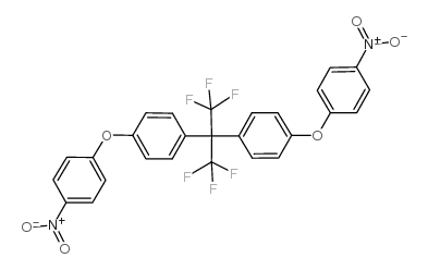 1-[1,1,1,3,3,3-hexafluoro-2-[4-(4-nitrophenoxy)phenyl]propan-2-yl]-4-(4-nitrophenoxy)benzene Structure