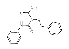 Acetamide,N-[(phenylamino)carbonyl]-N-(phenylmethoxy)- Structure
