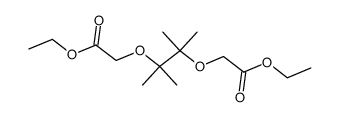 diethyl 2,2'-((2,3-dimethylbutane-2,3-diyl)bis(oxy))diacetate Structure
