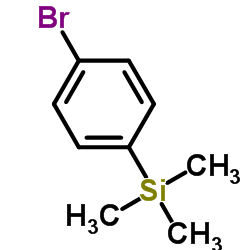 (4-Bromophenyl)(trimethyl)silane Structure