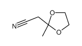 2-(2-methyl-1,3-dioxolan-2-yl)acetonitrile结构式
