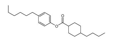 (4-hexylphenyl) 4-butylcyclohexane-1-carboxylate结构式