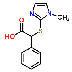 [(1-Methyl-1H-imidazol-2-yl)sulfanyl](phenyl)acetic acid Structure