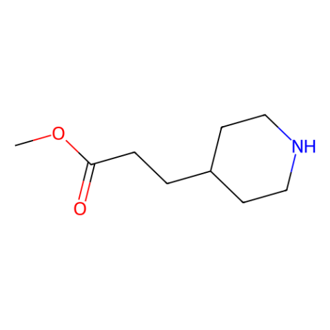 3-(哌啶-4-基)丙酸甲酯结构式