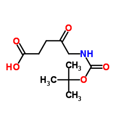 5-((叔丁氧基羰基)氨基)-4-氧代戊酸结构式