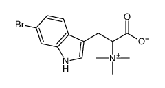 3-(6-bromo-1H-indol-3-yl)-2-(trimethylazaniumyl)propanoate Structure