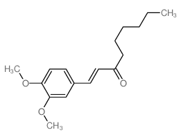 1-(3,4-dimethoxyphenyl)non-1-en-3-one Structure