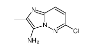 6-氯-2-甲基咪唑并[1,2-B]哒嗪-3-胺结构式