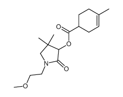 [1-(2-methoxyethyl)-4,4-dimethyl-2-oxopyrrolidin-3-yl] 4-methylcyclohex-3-ene-1-carboxylate结构式