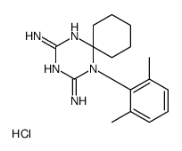 5-(2,6-dimethylphenyl)-1,3,5-triazaspiro[5.5]undeca-1,3-diene-2,4-diamine,hydrochloride结构式