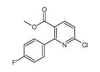 6-氯-2-(4-氟-苯基)-烟酸甲酯结构式