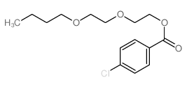 Benzoic acid,4-chloro-, 2-(2-butoxyethoxy)ethyl ester structure