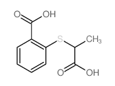 Benzoic acid,2-[(1-carboxyethyl)thio]- Structure
