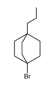 4-bromo-1-propylbicyclo[2.2.2]octane结构式