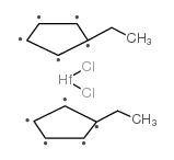 二氯化双(乙基环戊二烯基)铪结构式