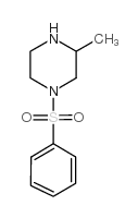 1-苯磺酰基-3-甲基哌嗪结构式