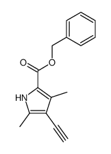 benzyl 4-ethynyl-3,5-dimethylpyrrole-2-carboxylate结构式