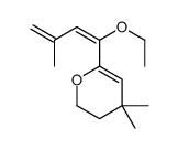 2H-Pyran,6-[(1E)-1-ethoxy-3-methyl-1,3-butadienyl]-3,4-dihydro-4,4-dimethyl-(9CI)结构式
