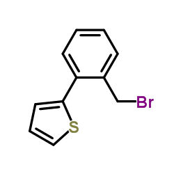 2-[2-(Bromomethyl)phenyl]thiophene Structure