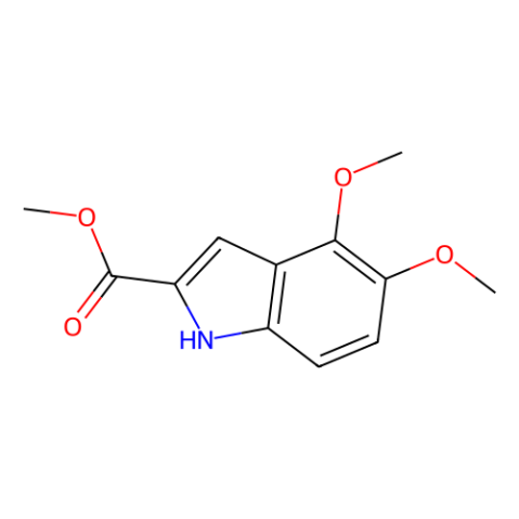 4,5-二甲氧基-1H-吲哚-2-羧酸甲酯结构式