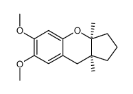 cis-1,2,3,3a,9,9a-hexahydro-6,7-dimethoxy-3a,9a-dimethylcyclopenta[b][1]benzopyran结构式