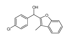 (4-chlorophenyl)-(3-methyl-1-benzofuran-2-yl)methanol Structure