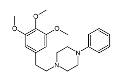 1-phenyl-4-[2-(3,4,5-trimethoxyphenyl)ethyl]piperazine结构式