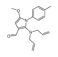 2-(diallylamino)-5-methoxy-1-(4-methylphenyl)-1H-3-pyrrolecarbaldehyde Structure