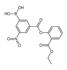3-(2-ethoxycarbonylphenoxycarbonyl)-5-nitrophenylboronic acid Structure