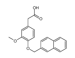 2-[3-methoxy-4-(naphthalen-2-ylmethoxy)phenyl]acetic acid结构式