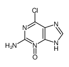 2-amino-6-chloropurine 3-oxide Structure