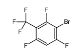 2-bromo-1,3,5-trifluoro-4-(trifluoromethyl)benzene结构式