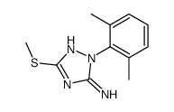 2-(2,6-dimethylphenyl)-5-methylsulfanyl-1,2,4-triazol-3-amine结构式