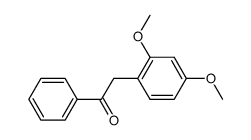 2-(2',4'-dimethoxyphenyl)-1-phenylethan-1-one结构式