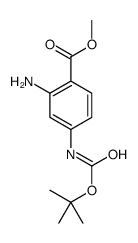 2-氨基-4-(1,1-二甲基乙氧基)羰基氨基-苯甲酸甲酯结构式