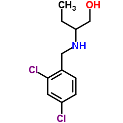 2-[(2,4-Dichlorobenzyl)amino]-1-butanol结构式