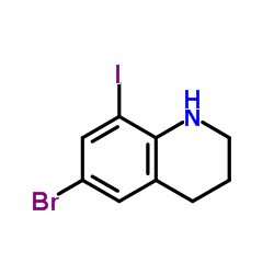 6-Bromo-8-iodo-1,2,3,4-tetrahydroquinoline Structure