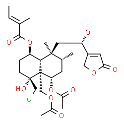 氯代筋骨草素结构式