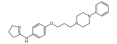 N-[4-[3-(4-phenylpiperazin-1-yl)propoxy]phenyl]-3,4-dihydro-2H-pyrrol-5-amine结构式