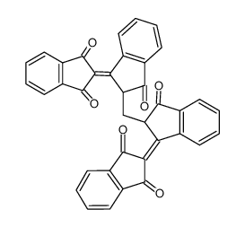 2,2''-methanediyl-bis-[1,2']biindenylidene-3,1',3'-trione Structure