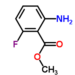 2-氨基-6-氟苯甲酸甲酯结构式
