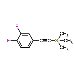 [(3,4-Difluorophenyl)ethynyl](trimethyl)silane Structure