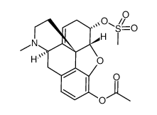 3-O-acetyl-6-O-mesylneomorphine Structure