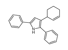 3-cyclohex-2-en-1-yl-2,5-diphenyl-1H-pyrrole结构式