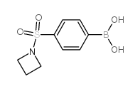(4-(氮杂环丁烷-1-基磺酰基)苯基)硼酸结构式