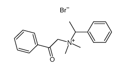 (R,S)-NN-dimethyl-N-phenacyl-1-phenylethylammonium bromide Structure