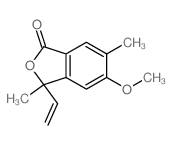 3-ethenyl-5-methoxy-3,6-dimethyl-isobenzofuran-1-one Structure